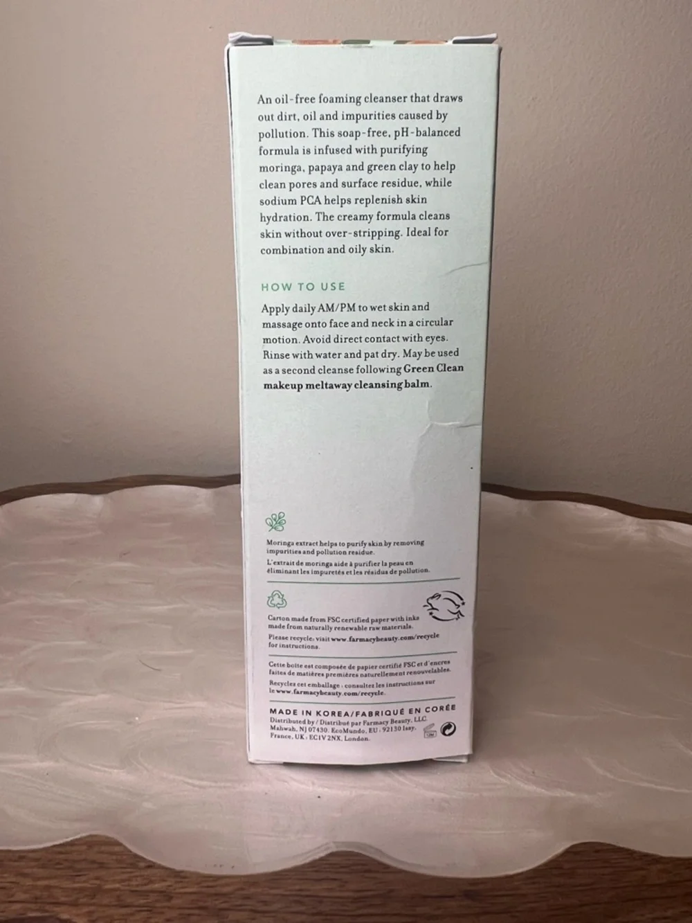 Farmacy Whipped Greens Oil Free‎ Foaming Cleanser 3.4 oz NEW
